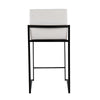 Fuji High Back 26" Fixed-Height Counter Stool - Set of 3
