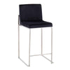 Fuji High Back 26" Fixed-Height Counter Stool - Set of 3