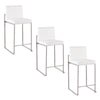 Fuji High Back 26" Fixed-Height Counter Stool - Set of 3