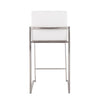 Fuji High Back 26" Fixed-Height Counter Stool - Set of 3