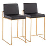 Fuji High Back Counter Stool - Set of 2