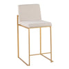 Fuji High Back Counter Stool - Set of 2