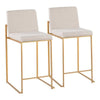 Fuji High Back Counter Stool - Set of 2