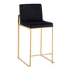 Fuji High Back Counter Stool - Set of 2