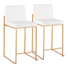 Fuji High Back Counter Stool - Set of 2