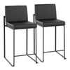 Fuji High Back Counter Stool - Set of 2