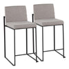 Fuji High Back Counter Stool - Set of 2