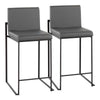 Fuji High Back Counter Stool - Set of 2