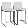Fuji High Back Counter Stool - Set of 2