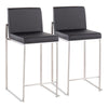 Fuji High Back Counter Stool - Set of 2