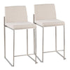Fuji High Back Counter Stool - Set of 2