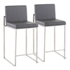 Fuji High Back Counter Stool - Set of 2