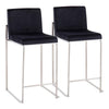 Fuji High Back Counter Stool - Set of 2