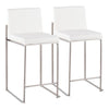 Fuji High Back Counter Stool - Set of 2