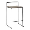 Fuji Stacker 26" Fixed-Height Counter Stool - Set of 3