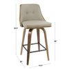 Gianna 26" Fixed-Height Counter Stool - Set of 2
