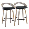 Grotto 26" Fixed-Height Counter Stool - Set of 2