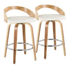 Grotto 26" Fixed-Height Counter Stool - Set of 2