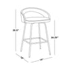 Grotto Upholstered 26" Fixed-Height Counter Stool - Set of 2