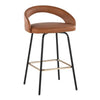 Grotto Upholstered 26" Fixed-Height Counter Stool - Set of 2