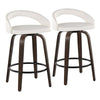 Grotto Upholstered 26" Fixed-Height Counter Stool - Set of 2