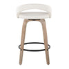 Grotto Upholstered 26" Fixed-Height Counter Stool - Set of 2