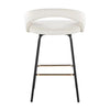Grotto Upholstered 26" Fixed-Height Counter Stool - Set of 2