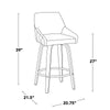 Hannah 26" Fixed-Height Counter Stool - Set of 2