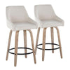 Hannah 26" Fixed-Height Counter Stool - Set of 2
