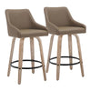 Hannah 26" Fixed-Height Counter Stool - Set of  2