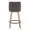 Hannah 26" Fixed-Height Counter Stool - Set of  2