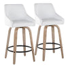 Hannah 26" Fixed-Height Counter Stool - Set of 2