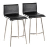 Mara Upholstered 26" Fixed-Height Counter Stool - Set of 2