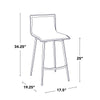 Mara Upholstered 26" Fixed-Height Counter Stool - Set of 2