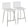 Mara Upholstered 26" Fixed-Height Counter Stool - Set of 2