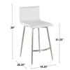 Mara Upholstered 26" Fixed-Height Counter Stool - Set of 2