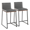 Mason Mara 26" Fixed-Height Counter Stool - Set of 2
