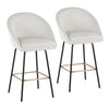 Matisse High Back 26" Fixed-Height Counter Stool - Set of 2