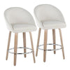 Matisse Highback 26" Fixed-Height Counter Stool - Set of 2