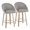 Matisse Highback 26" Fixed-Height Counter Stool - Set of 2