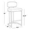 Mid-Back Demi 26" Fixed-Height Counter Stool - Set of 2