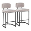 Mid-back Demi 26" Fixed-Height Counter Stool - Set of 2