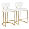 Mid-Back Demi 26" Fixed-Height Counter Stool - Set of 2
