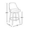 Marcel Upholstered 26" Fixed-Height Counter Stool - Set of 2