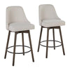 Marcel Upholstered 26" Fixed-Height Counter Stool - Set of 2