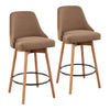 Marcel Upholstered 26" Fixed-Height Counter Stool - Set of 2