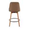 Marcel Upholstered 26" Fixed-Height Counter Stool - Set of 2