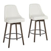 Marcel Upholstered 26" Fixed-Height Counter Stool - Set of 2