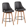 Marcel Upholstered 26" Fixed-Height Counter Stool - Set of 2