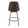 Marcel Upholstered 26" Fixed-Height Counter Stool - Set of 2